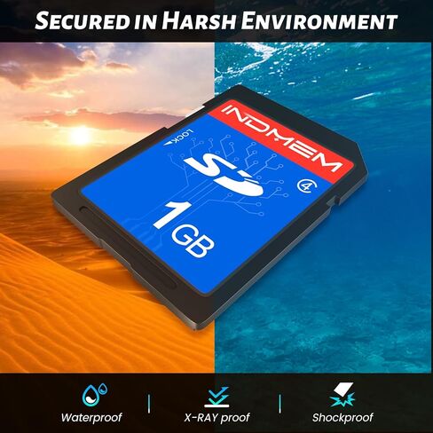 بطاقة SD INDMEM سعة 1 جيجابايت، 10 حزم بطاقة ذاكرة فلاش فئة 4 سعة 1 جيجابايت MLC القياسية الآمنة الرقمية وبطاقة الكاميرا in Saudi Arabia