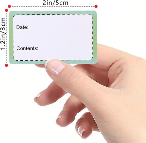 250 قطعة من ملصقات الطعام، ملصقات قابلة للإزالة مقاس 1.2 × 2 بوصة لحاويات الطعام، ملصقات الفريزر للكتابة عليها، سهلة التنظيف ولا تترك أي بقايا، شريط تجميد المطبخ للكتابة عليه، ملصقات تاريخ الطعام in Kuwait