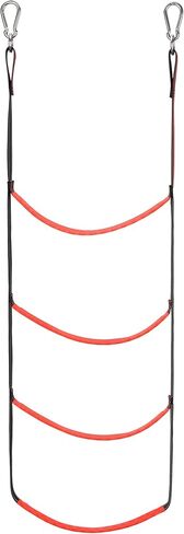 سلم حبل القارب من 3 خطوات و4 خطوات، تمديد سلم حبل القارب، سلم مساعد للطي القارب، سلم السباحة للقوارب الشراعية، الكاياك، التجديف (4 خطوات أحمر) in Kuwait