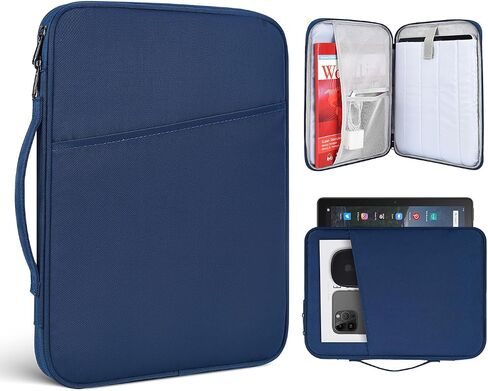 9-11 Inch Tablet Carrying Sleeve Case for Amazon Fire Max 11 2023/10.1" Fire HD 10 Plus Kids Pro,iPad 11th/Pro M5 M4/Air M4 M3 M2 11"/Samsung Galaxy Tab S9 S8 S7 11" Protective Bag with Handle(Blue) in Kuwait