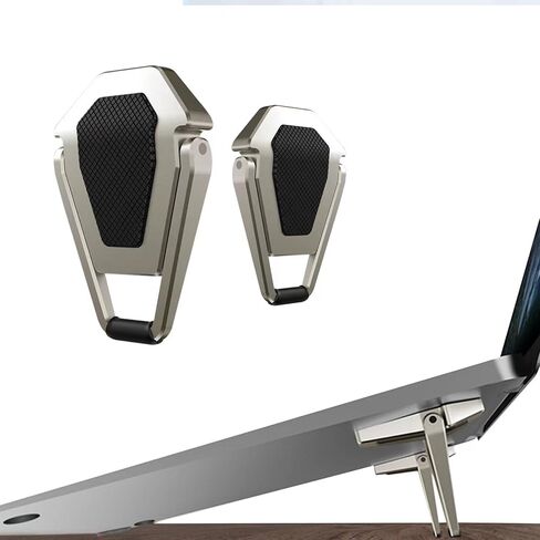 Laptop Stand Portable, Zinc Alloy Laptop Mini Stand, Laptop Riser Invisible, Ergonomic Laptop Stand Cooling Suitable for 12-20 Inches Laptop in Saudi Arabia