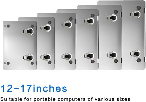 Laptop Stand Portable, Zinc Alloy Laptop Mini Stand, Laptop Riser Invisible, Ergonomic Laptop Stand Cooling Suitable for 12-20 Inches Laptop in Saudi Arabia