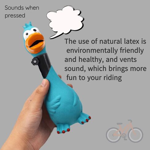 N/H Children's Bicycle and Scooter Horn, Cute and Funny Squeeze Horn，for Children, Adults, Bicycles, Motorcycles,Squeaks Up to 25 Seconds - Squawking Novelty Gag Gift in Saudi Arabia