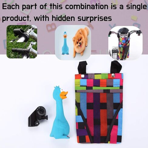 N/H Children's Bicycle and Scooter Horn, Cute and Funny Squeeze Horn，for Children, Adults, Bicycles, Motorcycles,Squeaks Up to 25 Seconds - Squawking Novelty Gag Gift in Saudi Arabia