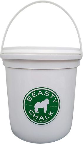 Gym Chalk Bucket with Carrying Handle - High Grip Loose Chalk for Gymnastics, Rock Climbing, Sports, Lifting, Pull-Ups, Deadlifts, Kettlebells, Pole in Saudi Arabia