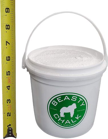 Gym Chalk Bucket with Carrying Handle - High Grip Loose Chalk for Gymnastics, Rock Climbing, Sports, Lifting, Pull-Ups, Deadlifts, Kettlebells, Pole in Saudi Arabia