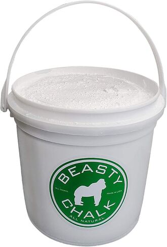 Gym Chalk Bucket with Carrying Handle - High Grip Loose Chalk for Gymnastics, Rock Climbing, Sports, Lifting, Pull-Ups, Deadlifts, Kettlebells, Pole in Saudi Arabia