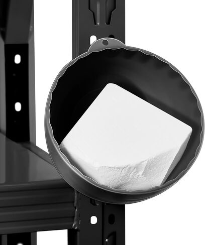 Workout Gym Chalk Container Magnetic Weightlifting Gym Chalk Holder Multi Position Chalk Bowl for Gym Accessory (Black) in Saudi Arabia
