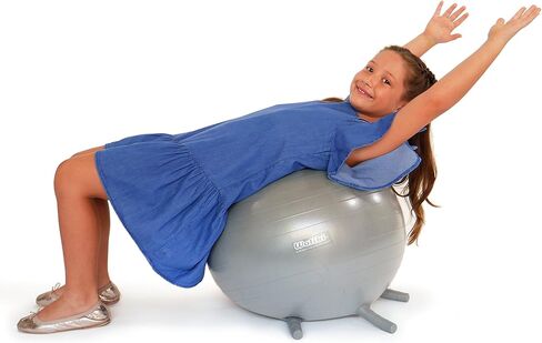 كرة كرسي واليكي بأقدام للأطفال 4 عبوات | كرة الجلوس في الفصول الدراسية البديلة | 20 بوصة/50 سم رمادي in Kuwait