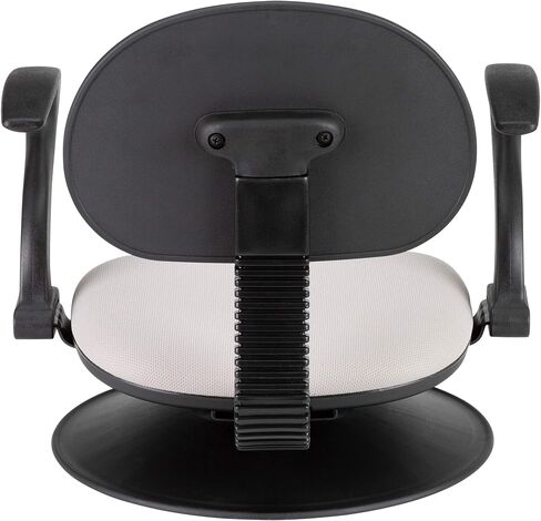 NOR-ENI200GR-SO 360-Degree Swivel Padded Floor Chair with Back Rest & Arms for Teachers, Students, and Gamers, Gray in Saudi Arabia