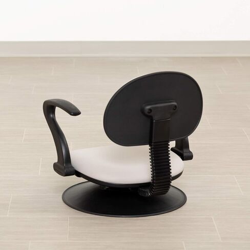 NOR-ENI200GR-SO 360-Degree Swivel Padded Floor Chair with Back Rest & Arms for Teachers, Students, and Gamers, Gray in Saudi Arabia