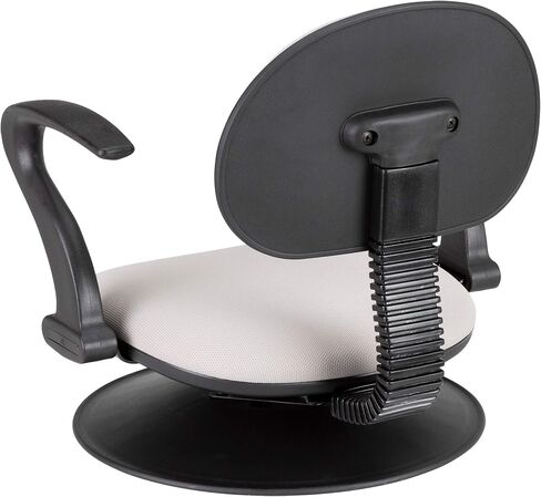 NOR-ENI200GR-SO 360-Degree Swivel Padded Floor Chair with Back Rest & Arms for Teachers, Students, and Gamers, Gray in Saudi Arabia