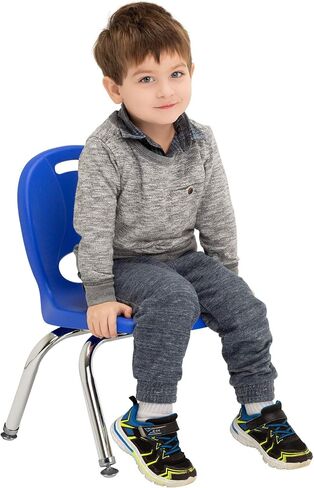 كراسي مرحلة ما قبل المدرسة من سلسلة الهياكل LNT-110-CSW-AS من Learniture، باللون الأحمر والأخضر والأصفر والأزرق (عبوة من 4 قطع) in Saudi Arabia