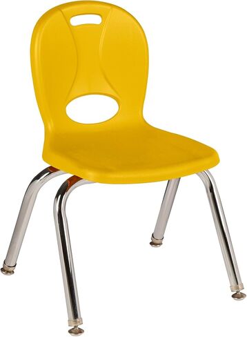 كراسي مرحلة ما قبل المدرسة من سلسلة الهياكل LNT-110-CSW-AS من Learniture، باللون الأحمر والأخضر والأصفر والأزرق (عبوة من 4 قطع) in Saudi Arabia