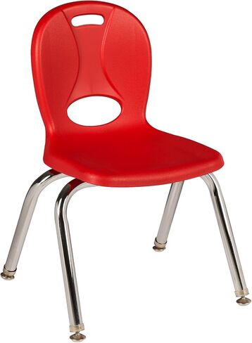 كراسي مرحلة ما قبل المدرسة من سلسلة الهياكل LNT-110-CSW-AS من Learniture، باللون الأحمر والأخضر والأصفر والأزرق (عبوة من 4 قطع) in Saudi Arabia