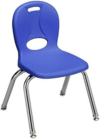 كراسي مرحلة ما قبل المدرسة من سلسلة الهياكل LNT-110-CSW-AS من Learniture، باللون الأحمر والأخضر والأصفر والأزرق (عبوة من 4 قطع) in Saudi Arabia