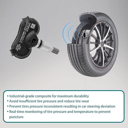 مستشعر ضغط الإطارات HQPASFY 315 ميجا هرتز TPMS 4 قطع متوافق مع 07-18 تويوتا سيكويا تندرا 06-19 سيينا يستبدل # 42607-0C070، 42607-08010، 42607-0C050 in Saudi Arabia