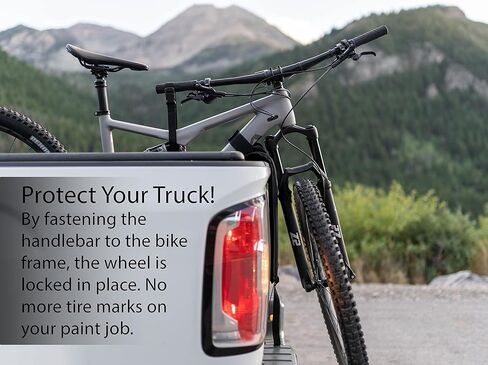 وسادات ممتازة للدراجات ذات الباب الخلفي - تنقل دراجة جبلية واحدة، أو دراجة طريق، أو BMX - لا تحجب الكاميرا الاحتياطية - أشرطة آمنة - وسادة سميكة - تناسب جميع الشاحنات - مادة متينة in Kuwait