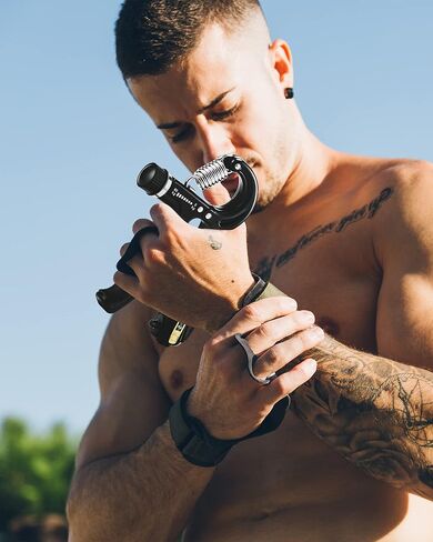 مقوي قبضة اليد من جونيكس مع عداد، مجموعة تدريب الساعد (5 عبوات)، مدرب قوة قبضة المقاومة قابل للتعديل، تمرين الإصبع/ممد، حلقة قبضة، كرة قبضة للتعافي والرياضيين in Kuwait