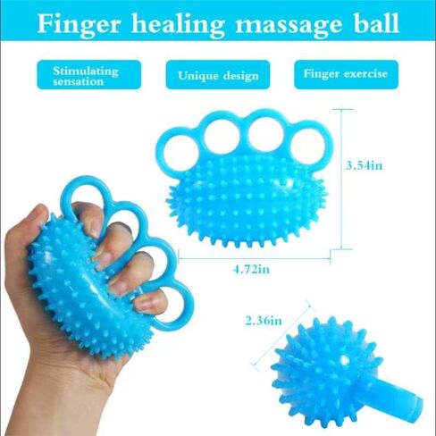 مقوي قبضة اليد من NC، كرة تمرين بأربعة أصابع وتمارين اليد للقوة، كرة الضغط وكرات الإجهاد للبالغين، كرة علاج لتشنجات اليد والتعافي in Kuwait