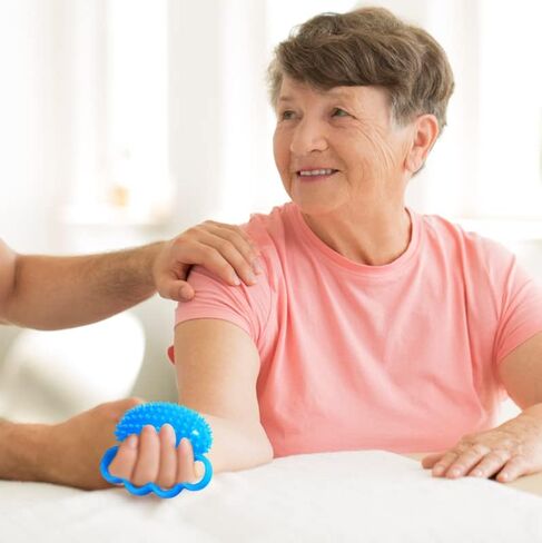 مقوي قبضة اليد من NC، كرة تمرين بأربعة أصابع وتمارين اليد للقوة، كرة الضغط وكرات الإجهاد للبالغين، كرة علاج لتشنجات اليد والتعافي in Kuwait