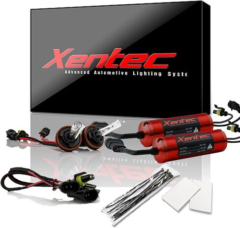 حزمة مصابيح Xentec H11 (H8/H9) 6000K HID زينون مع صابورة رقمية مستديرة صغيرة بقدرة 35 وات (أبيض فائق) in Kuwait