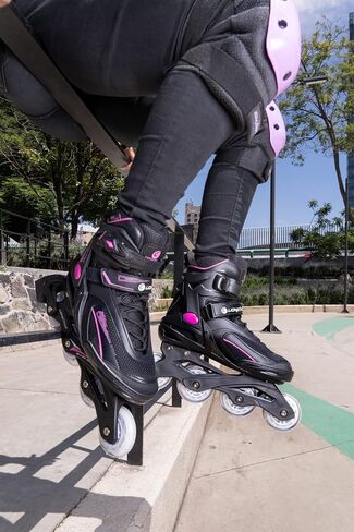 Lionix Pro Swift Inline Skates, Pink/Blue, for Girls, Boys, Women, Men, Fitness, High Performance in Saudi Arabia
