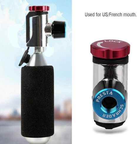 Bike Inflator Head, Cycling Bike Bicycle CO2 Cartridge Pump Ball Portable Inflator Head in Saudi Arabia