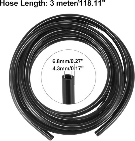 ACROPIX Front Windshield Washer Hose Kit Fit for Toyota Tacoma with 3 Meter Washer Fluid Hose 12 Pcs Hose Connectors - Pack of 15 Black in Saudi Arabia