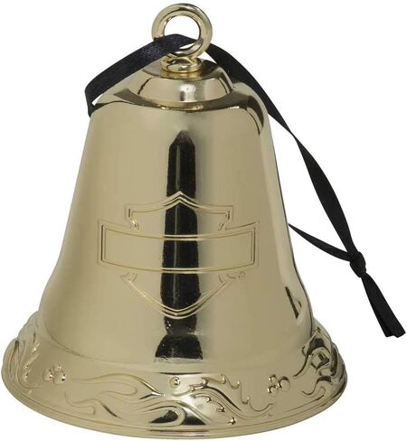 Harley-Davidson 2020 Functional Metal Bell Ornament - Gold Finish HDX-99197 in Saudi Arabia