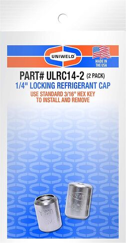 Uniweld ULRC14-2 غطاء مبرد بقفل 1/4 بوصة (عبوتان) in Kuwait