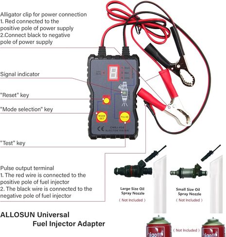 أداة تشخيصية لاختبار الحاقن الاحترافي مع 4 أوضاع وقود Pluse اختبار نظام الوقود القوي مجموعة أدوات المسح الضوئي عالميًا in Kuwait