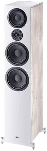 HECO Aurora 1000 3 Way, Dual 8" Floorstanding Speaker in White with Fluctus Tweeter with 28 mm Fabric Dome and Computer-Optimized Front Panel for Perfect Dispersion in Saudi Arabia