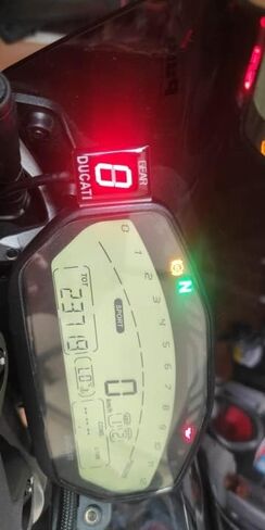 1-6 Speed LED Digital Gear Indicator Display Meter Waterproof for Ducati Cafe Racer Monster 696 795 796 797 821 1100 1200 1200 S R Scrambler Supersport Superbike Streetfighter Hyper Motard in Kuwait