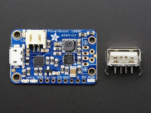 شاحن Adafruit PowerBoost 1000 - قابل لإعادة الشحن 5V Lipo USB Boost @ 1A - 1000C in Saudi Arabia