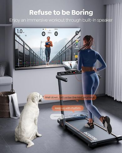 جهاز مشي 2 في 1 قابل للطي للمنزل، جهاز مشي تحت المكتب مع 12 وضعًا HIIT، تطبيقات تمرين وشاشة تعمل باللمس، جهاز مشي 2.5 حصان للمكتب المنزلي، سعة 265 رطل، تركيب مجاني in Saudi Arabia