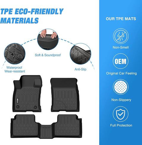 Nilight Cargo Mats for Ford Bronco 4 Door 2021 2022 2023 2024,All Weather Protection Heavy Duty Cargo Liners in Saudi Arabia