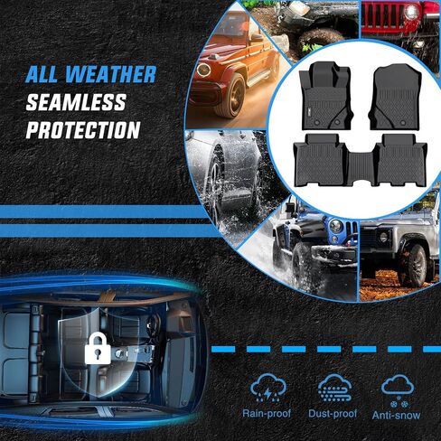 Nilight Cargo Mats for Ford Bronco 4 Door 2021 2022 2023 2024,All Weather Protection Heavy Duty Cargo Liners in Saudi Arabia