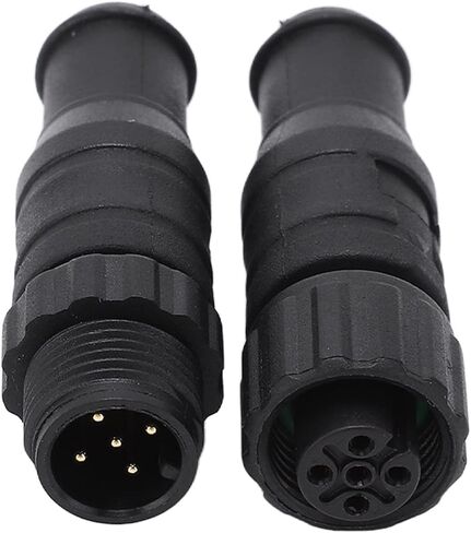 2PCS Marine for NMEA 2000 Terminators M12 Male Female 5 Pin Water Resistant for Lowrance Networks in Saudi Arabia