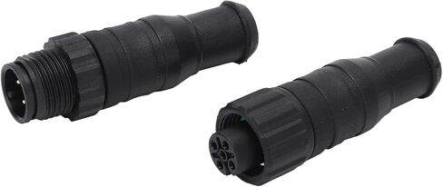 2PCS Marine for NMEA 2000 Terminators M12 Male Female 5 Pin Water Resistant for Lowrance Networks in Saudi Arabia