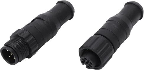 2PCS Marine for NMEA 2000 Terminators M12 Male Female 5 Pin Water Resistant for Lowrance Networks in Saudi Arabia