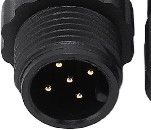 2PCS Marine for NMEA 2000 Terminators M12 Male Female 5 Pin Water Resistant for Lowrance Networks in Saudi Arabia