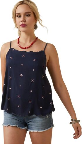 Ariat Female Presley Top Navy Eclipse Medium in Saudi Arabia