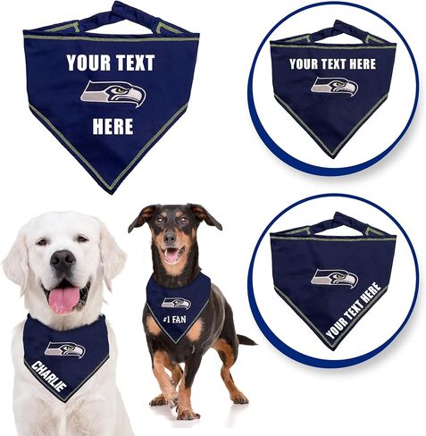NFL Buffalo Bills Personalized Tie Bandana for Dogs & Cats, Size Large/X-Large. Custom Dog Bandana Scarf Bib for Pet Cat Dog. The Ultimate Game-Day & Party Customizable Bandana in Saudi Arabia