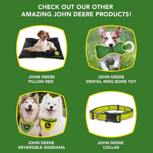 John Deere TIE Bandana for Dogs & Cats. Soft Mesh, Adjustable, Stretchable Pet Bandana Easily Tie Around Dog’s Neck for Easy Wear. for Farmers, Hard Hat Workers & John Deere Fans! Size: Small-Medium in Saudi Arabia