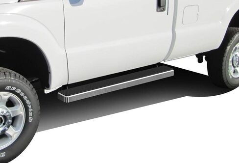 APS Running Boards (Nerf Bars Side Steps Step Bars) Compatible with Ford F250 F350 Super Duty 1999-2016 Regular Cab (Stainless Steel Black Powder Coated 5 inches) in Kuwait