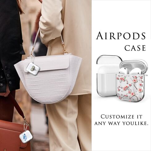 غطاء حافظة AirPod، جلد واقي ناعم من السيليكون مقاوم للصدمات مع سلسلة مفاتيح لعلبة شحن الجيل الثاني من Apple AirPod 1st، حافظة AirPod لطيفة على شكل سلحفاة بحرية لجهاز AirPod 2/1، LED أمامي مرئي in Saudi Arabia