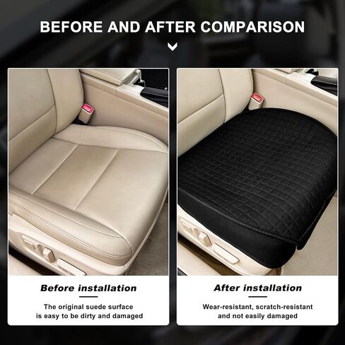 GREENSINDOOR Car Seat Cover - Cars Linen Front Seat Covers Car Seat Protector Breathable Comfort Anti-Slip Universal for Most Automotive, Van, SUV, Truck (1+1 Pack) in Saudi Arabia