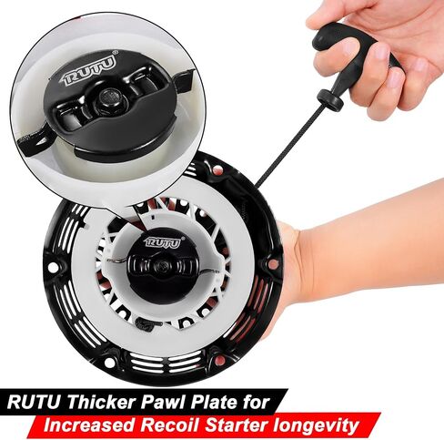 بادئ الارتداد لـ Predator 212 Coleman BT200X مع دقر الإسكان السميك، استبدال مجموعة بدء السحب RUTU لهوندا GX160 GX200 5.5HP 6.5HP محرك صغير Go Kart Mini Dirt Bike أسود in Saudi Arabia