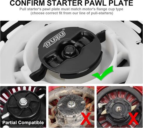بادئ الارتداد لـ Predator 212 Coleman BT200X مع دقر الإسكان السميك، استبدال مجموعة بدء السحب RUTU لهوندا GX160 GX200 5.5HP 6.5HP محرك صغير Go Kart Mini Dirt Bike أسود in Saudi Arabia